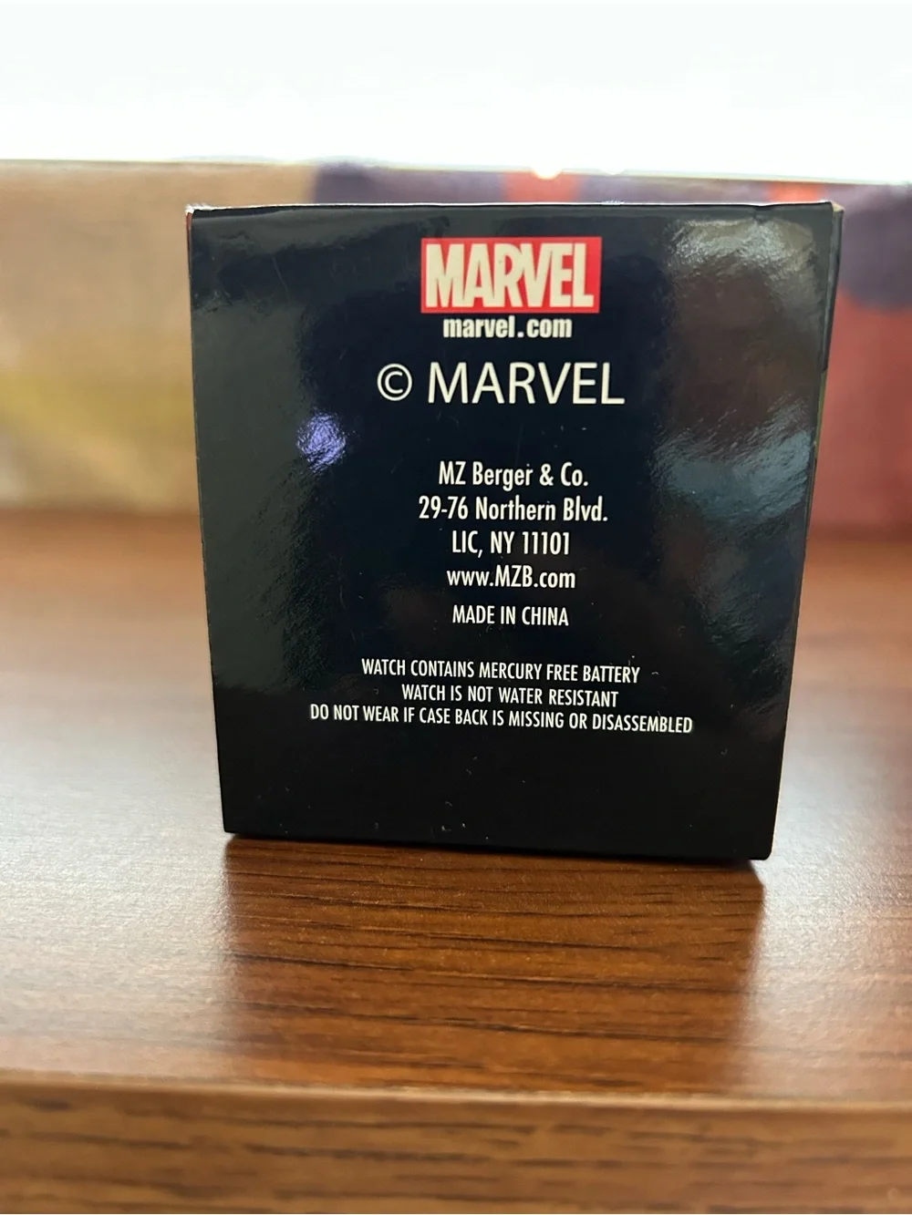 Marvel Black Band Watch